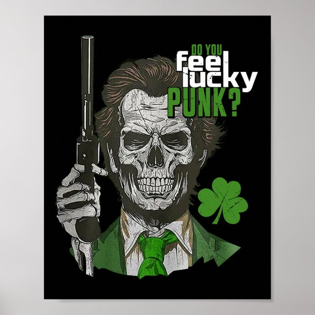 Känner du Lucky Punk Funny St patricks day? Poster (Framsidan)