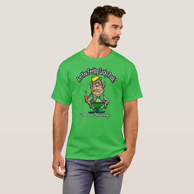 Känner du Lucky Punk Saint patrick's day? T Shirt (Hel framsida)