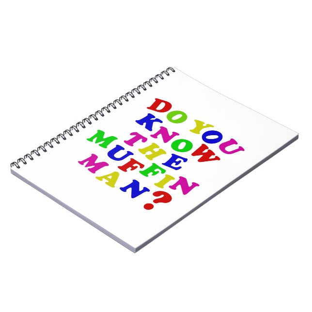 Känner du muffin Man? Anteckningsbok Med Spiral (Vänstra Sidan)