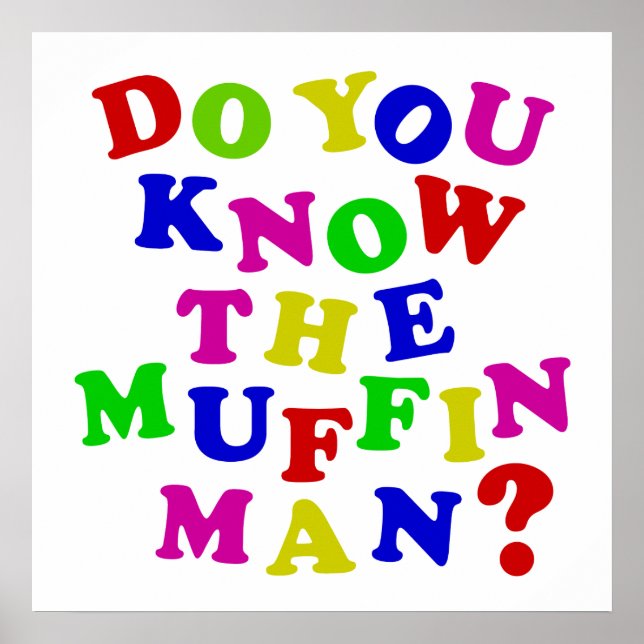 Känner du muffin Man? Poster (Framsidan)