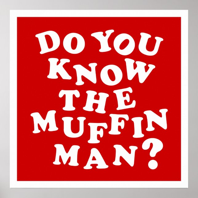 Känner du muffin Man? Poster (Framsidan)