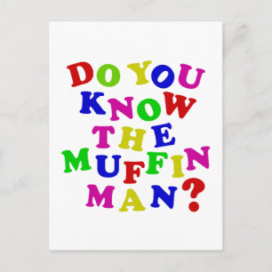 Känner du muffin Man? Vykort
