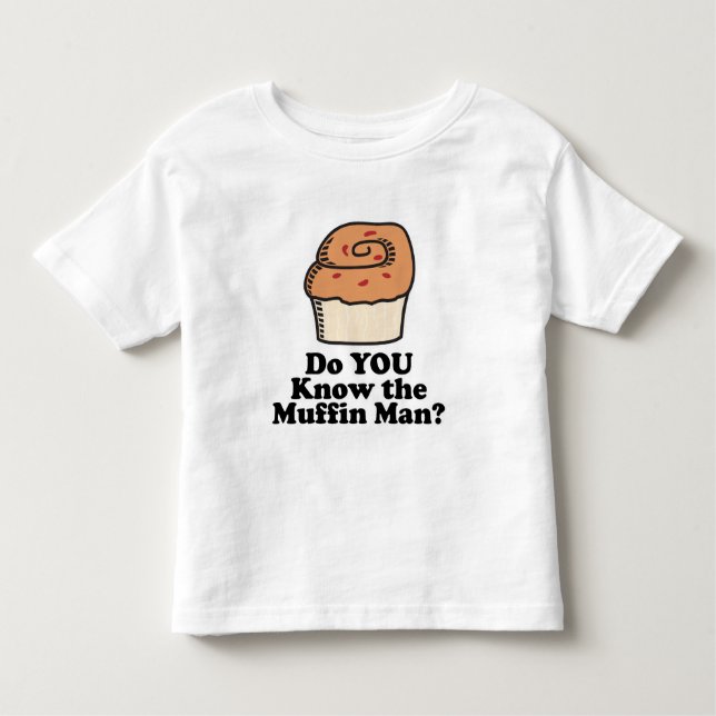 Känner du muffinmannen? t-shirt (Framsida)