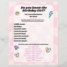 Känner du till Birthday Girl Party Game?