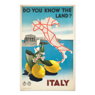 Känner du till marken? Italien fotoutskrift Fototryck