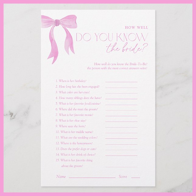 Känner du till Möhippan Bride Rosa Bow? (Skapare uppladdad)