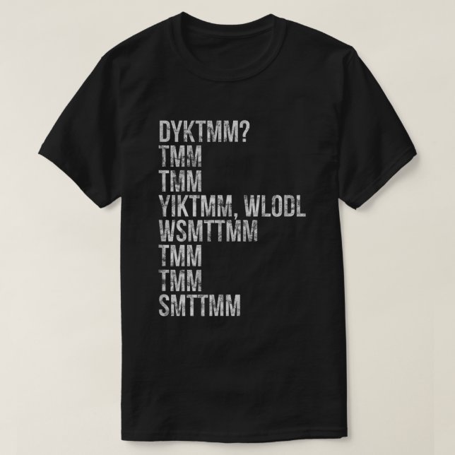 Känner du till muffin Man Cryptic Tee? T Shirt (Design framsida)