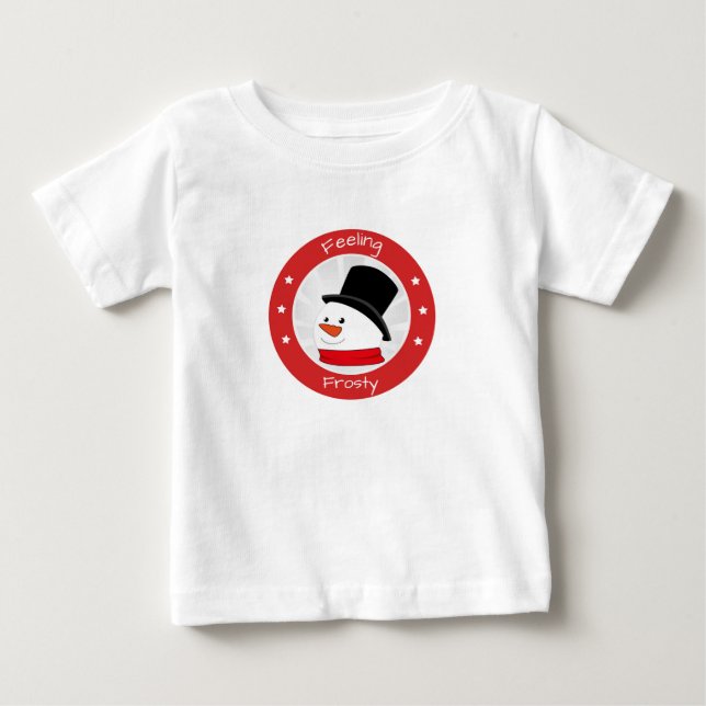 Känner Frostig Snöman T Shirt (Framsida)