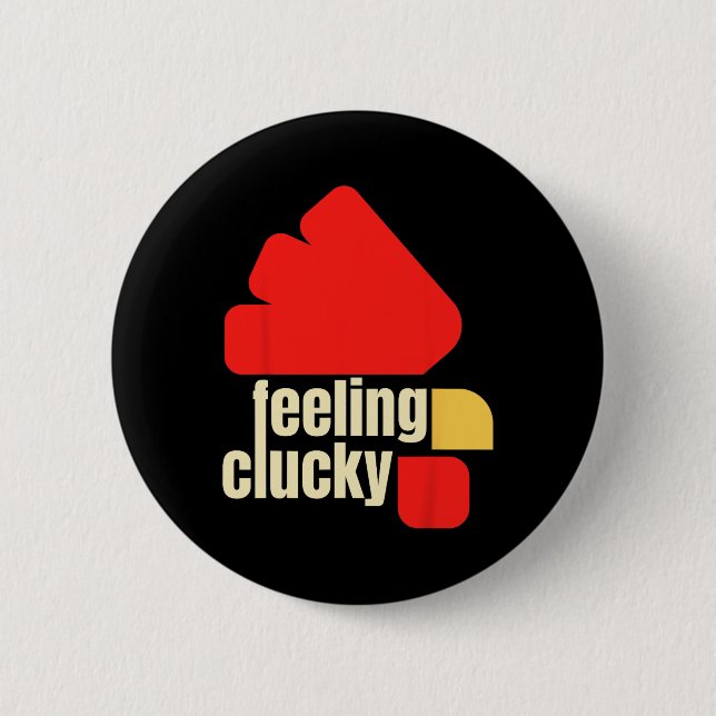 Känner Kycklingälskare Clucky  Knapp (Framsida)