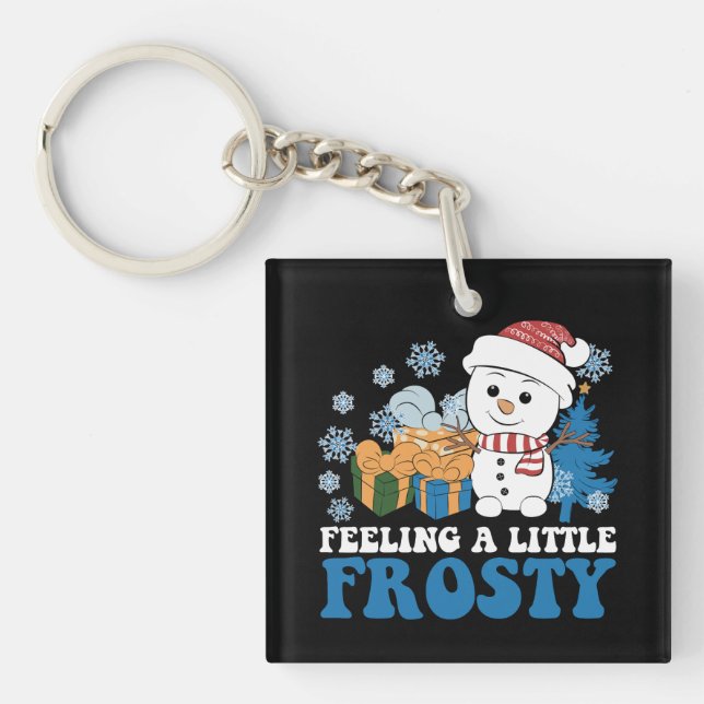 Känner lite frostig snöman snö jul (Framsidan)