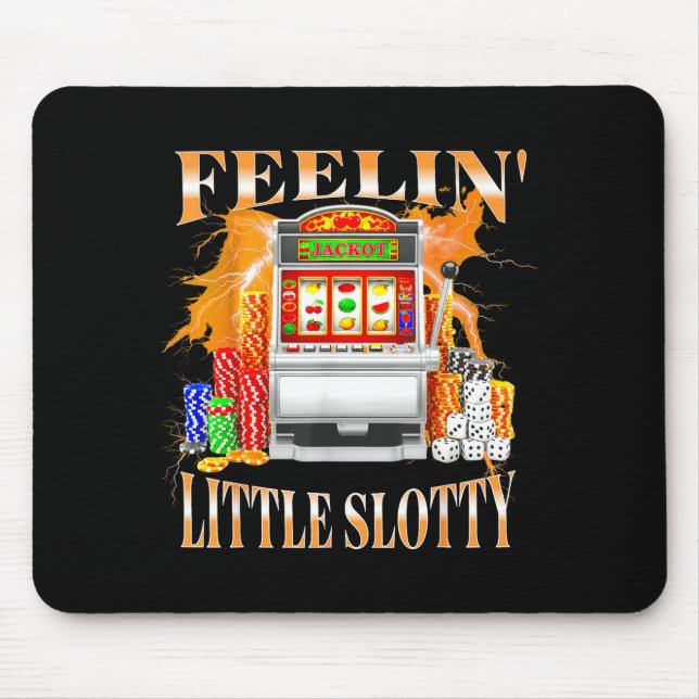 Känner lite spelmaskin hasardspel kasino  musmatta (Framsidan)