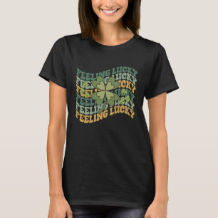 Känner Lucky Smile Ansikte St Patrick Dag T Shirt