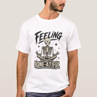 Känner mig ben-Underbar Mediterande Skelett T-shir T Shirt