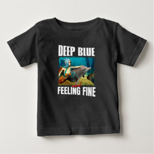 Känner mig blå Ocean Havsjungfru Delfin Konst T Shirt