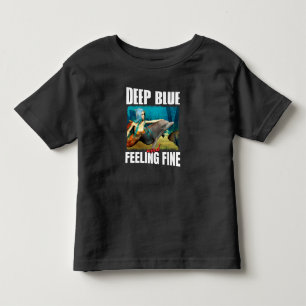 Känner mig blå Ocean Havsjungfru Delfin Konst T Shirt