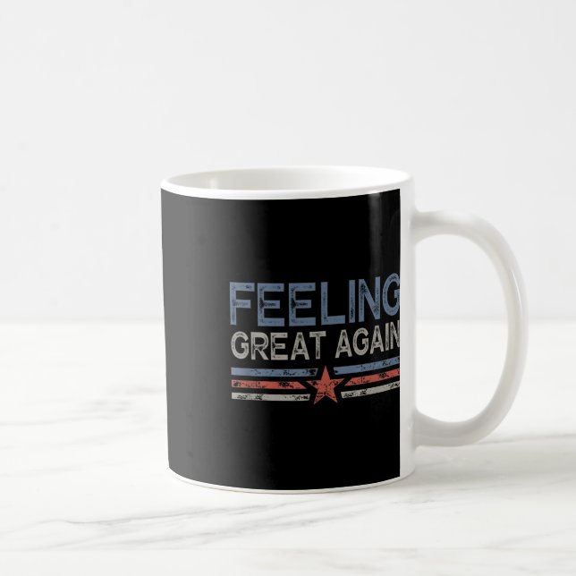 Känner mig bra igen Trump invigning dag 2025  Kaffemugg (Höger)