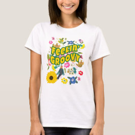 KÄNNER MIG GROOVIG Hippie Zigenare Boho T Shirt