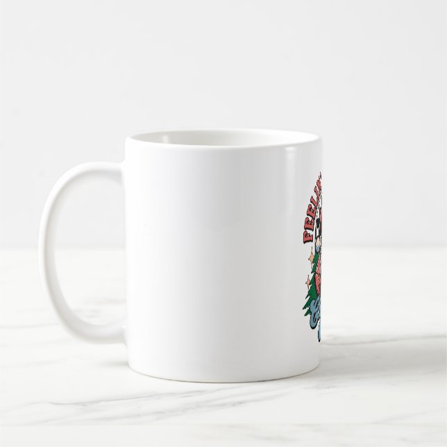 Känner mig jolly jul tomte kaffemugg (Vänster)