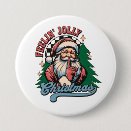 Känner mig jolly jul tomte knapp