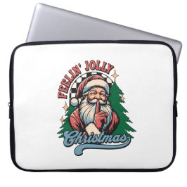 Känner mig jolly jul tomte laptop fodral