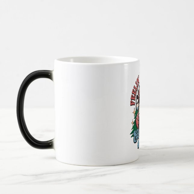Känner mig jolly jul tomte magisk mugg (Vänster)