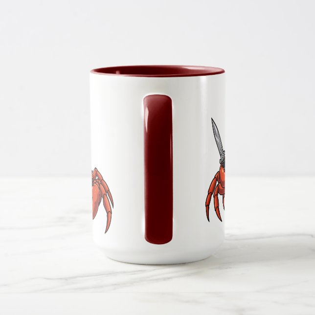 Känner mig krabbig Krabbig kram mugg (Handtag)