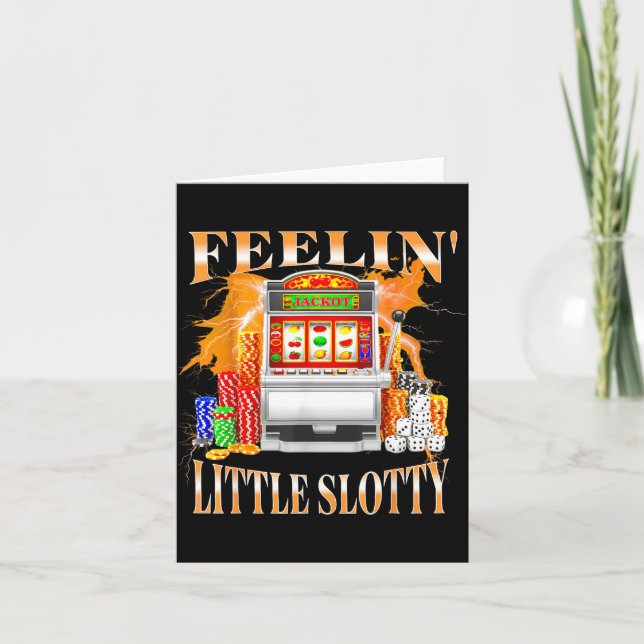 Känner mig lite spelmaskin för hasardspel kasino  kort (Framsida)