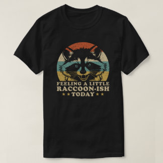 Känner mig lite tvättbjörnliknande idag Retro soln T Shirt
