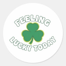 Känner mig lycklig idag Grön Shamrock St Patrick