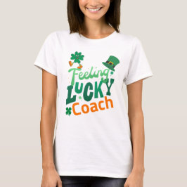 Känner mig lycklig tränare för irländska saint pat t shirt