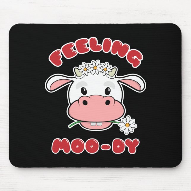 Känner mig moo-dig | Söt serieko-citat Musmatta (Framsidan)