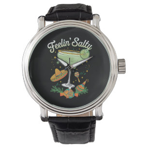 Känner mig Salt Margarita Roligt Cinco De Mayo Armbandsur
