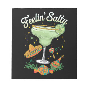 Känner mig Salt Margarita Rollig Cinco De Mayo Anteckningsblock