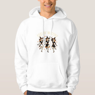 Känner mig som en häxa Halloween Häxdans Hoodie