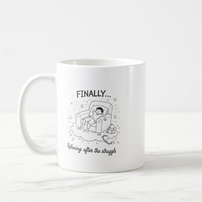 känner mig sömnig kaffemugg (Vänster)