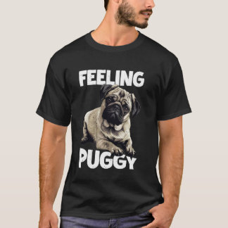 Känner Puggy Söt Pug Hund Djurälskare Konst - T Shirt