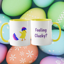 Känner sig Clucky Rollig Kyckling Design Mugg