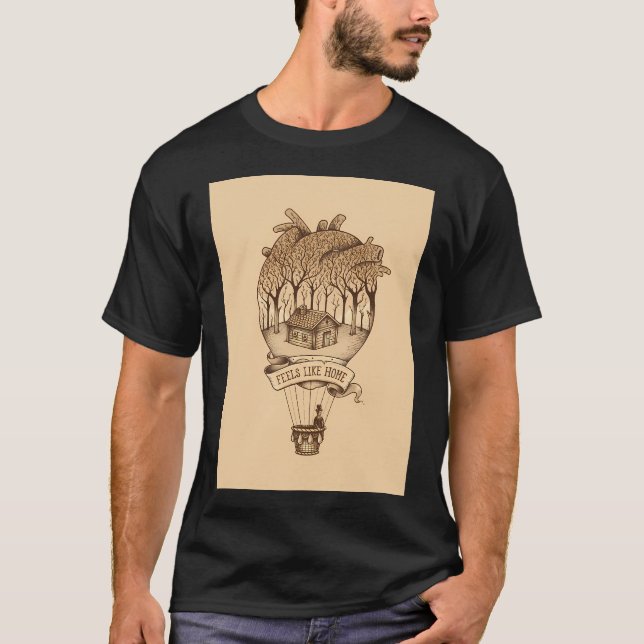 Känner som hemma t shirt (Framsida)