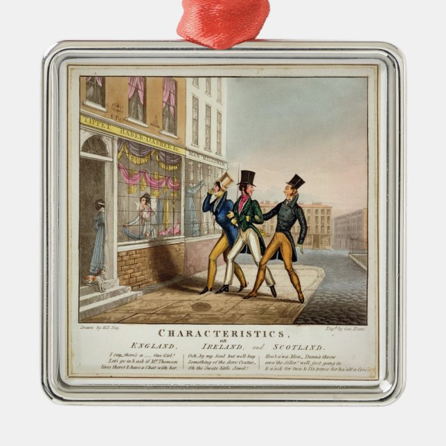 Kännetecken - England, Irland och Skottland, e Julgransprydnad Metall (Framsidan)