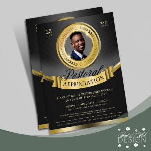 Kännetecken för pastoralt värde i Black & Guld Reklamblad