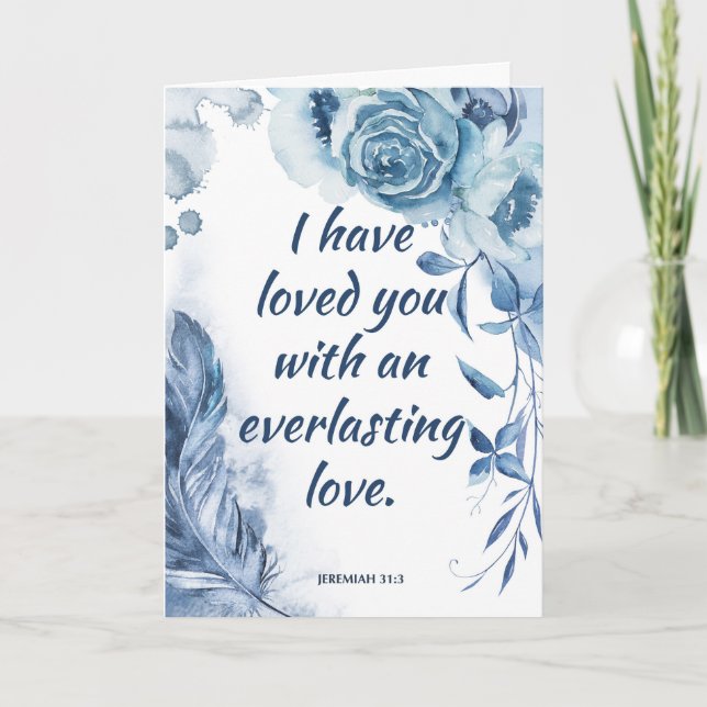Kännetecken för "St. Valentine Blessings Scripture Kort (Framsida)