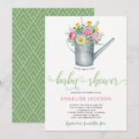 Kannevattning salvia rosablommig baby shower