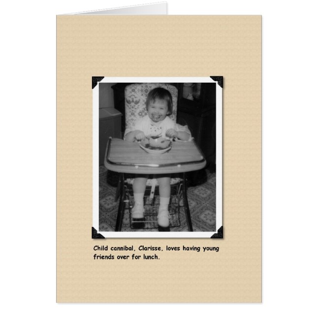 Kannibal Clarisse Hälsningskort (Framsidan)