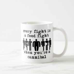 Kannibal Matfights Rolig Mugg Humor