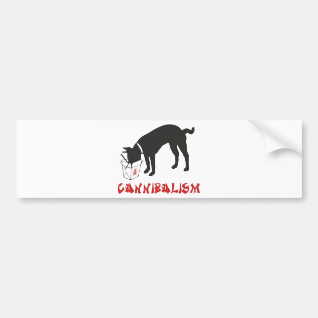 Kannibalism Bildekal (Framsidan)