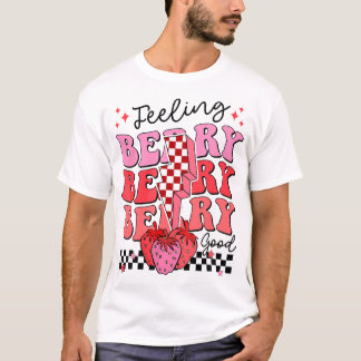 Känning av Berry Bra Strawberry Festival Season Wo T Shirt