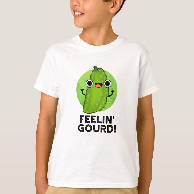 Känning av Gourd Funny Känning Bra Veggie Pun T Shirt (Framsida)