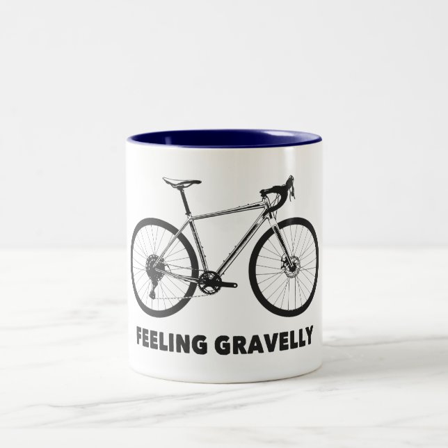 Känning av Gravelly Cycling Två-Tonad Mugg (Center)