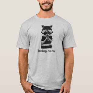 Känning av Sinister Funny Raccoon T Shirt