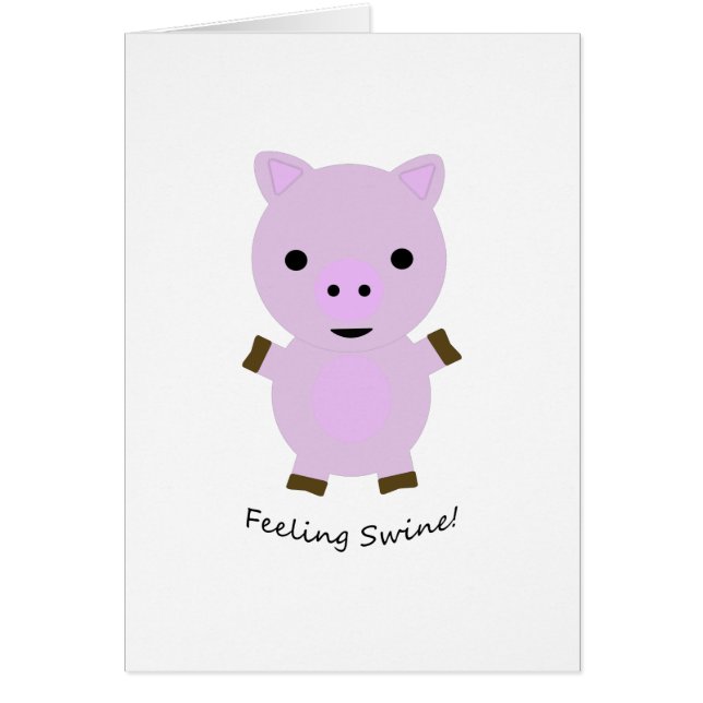 Känning av Swine Gris OBS Kort (Framsidan)